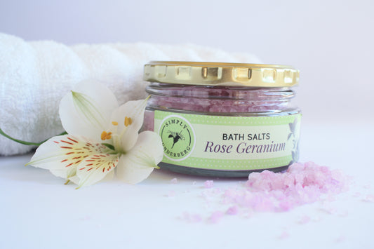 200gm Rose Geranium Bath Salt