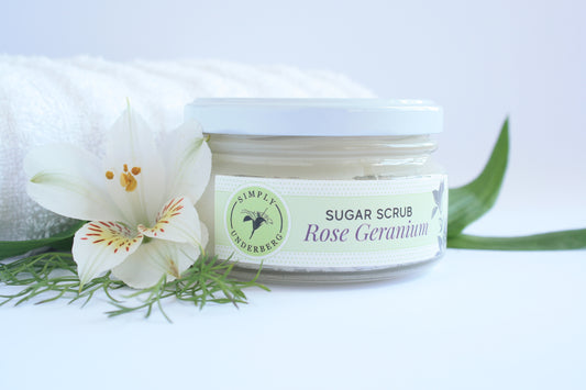 200gm Rose Geranium Sugar Body Scrub